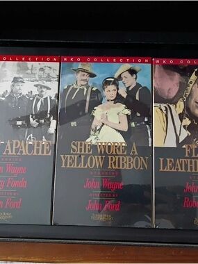 SEALED TAPES - Duke: The Films of John Wayne RKO Box Set w/ Studio Stills - NOS